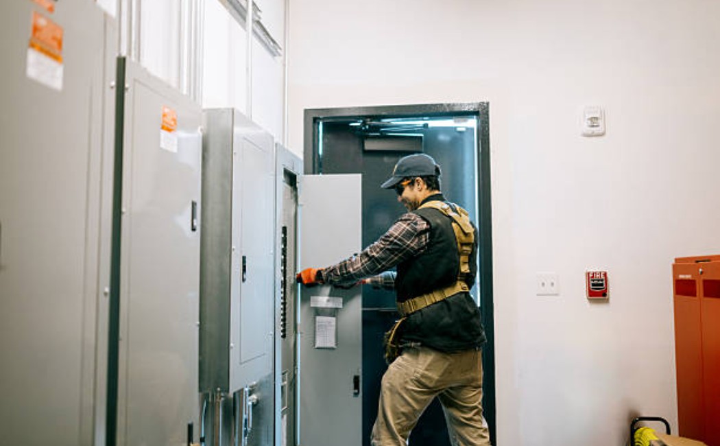 A professional installing an advanced electric vehicle charger system